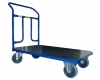 Plechový plošinový vozík 1BKB 1000x700 mm, nosnost 400 kg, šroubovací madlo - zobrazit detail zboží